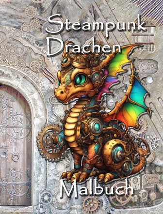 Steampunk Drachen Malbuch frontcover.jpg